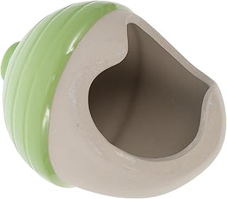 VILLFUL Hamster Brinquedo De Ninho De Cerâmica Hamster Cobaia Casa Cobaia Esconderijo Ouriço Habitat Cerâmica Verde Ninhos De Hamster De Cerâmica Ninho De Hamster De Cerâmica Para Animais