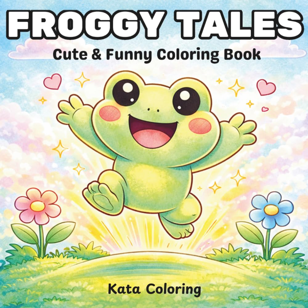 Froggy Tales: Cute & Funny Coloring Book