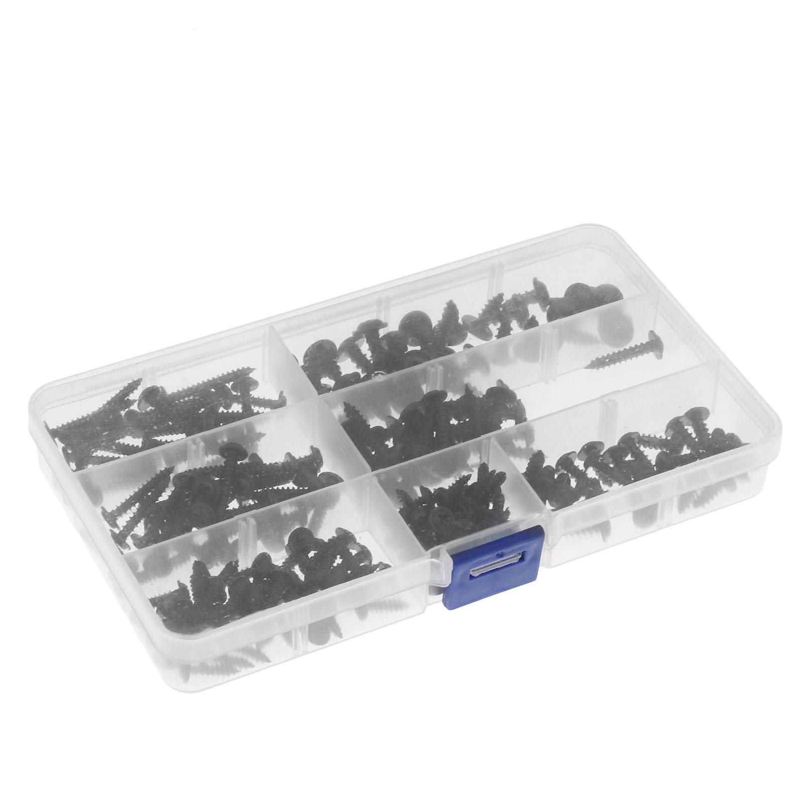 Image secondaire de OTOTEC 210 pcs Assortiment de vis à tôle en Acier Inoxydable Vis Auto-taraudeuses Pozi Bride Tête bombée kit