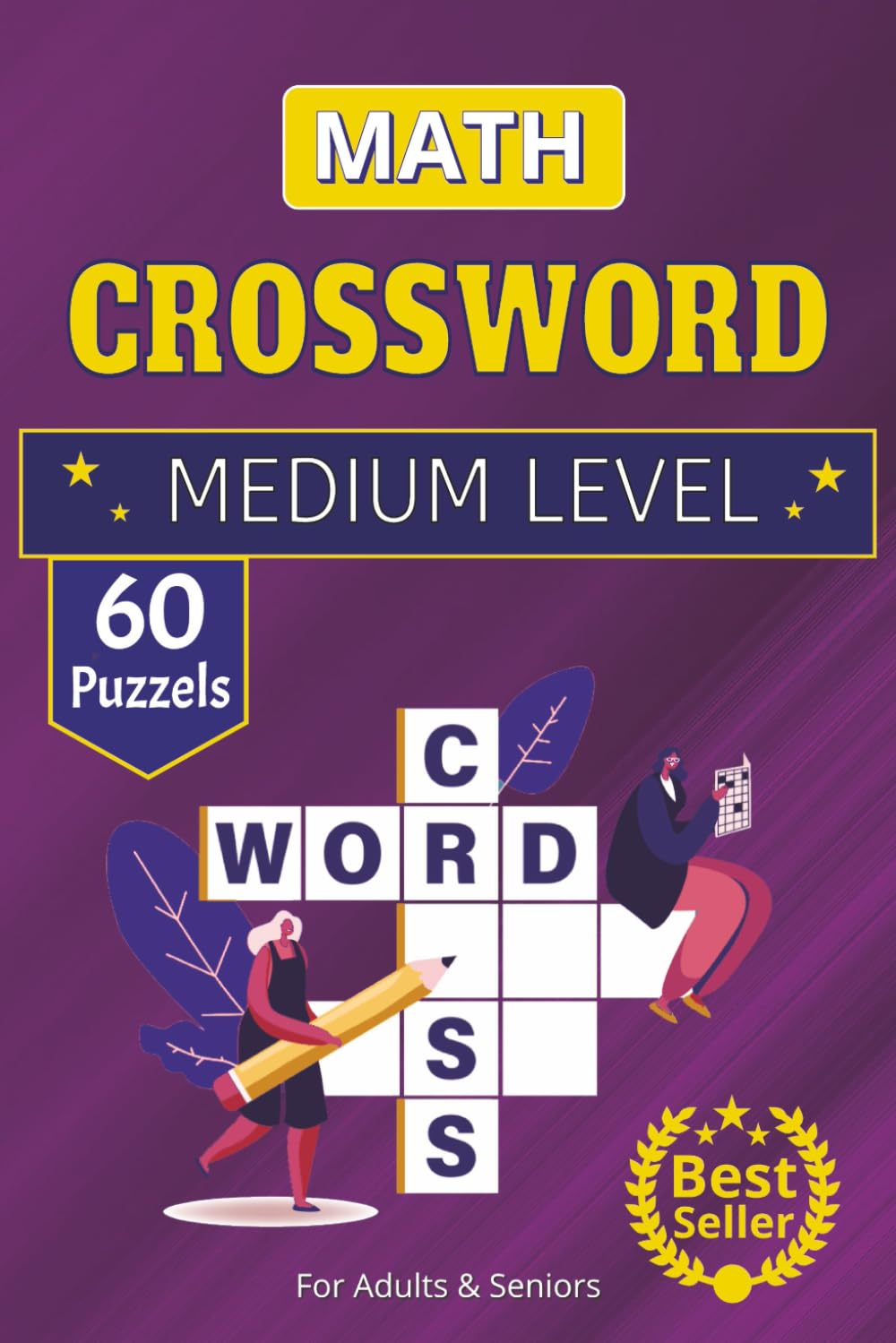 Math Crossword Search Puzzle Book: Math Crossword Challenge | 6x9 Activity Book | 110 Pages of Engaging Puzzles for Home, School & Travel