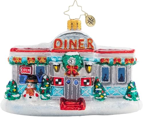 Christopher Radko Adorno decorativo de Navidad europeo hecho a mano Navidad en el comedor