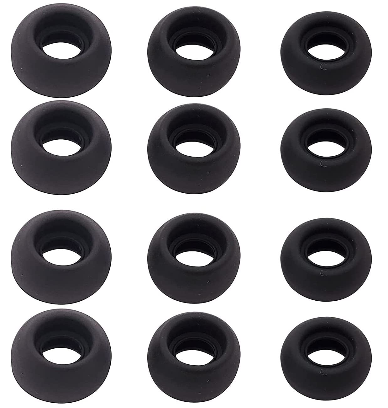 BLLQBlack Silicone Ear Tip Replacement for Galaxy Buds Pro Earbuds Tips Ear gels eartips, S/M/L 6 Pairs,Phantom Black (gbpro)