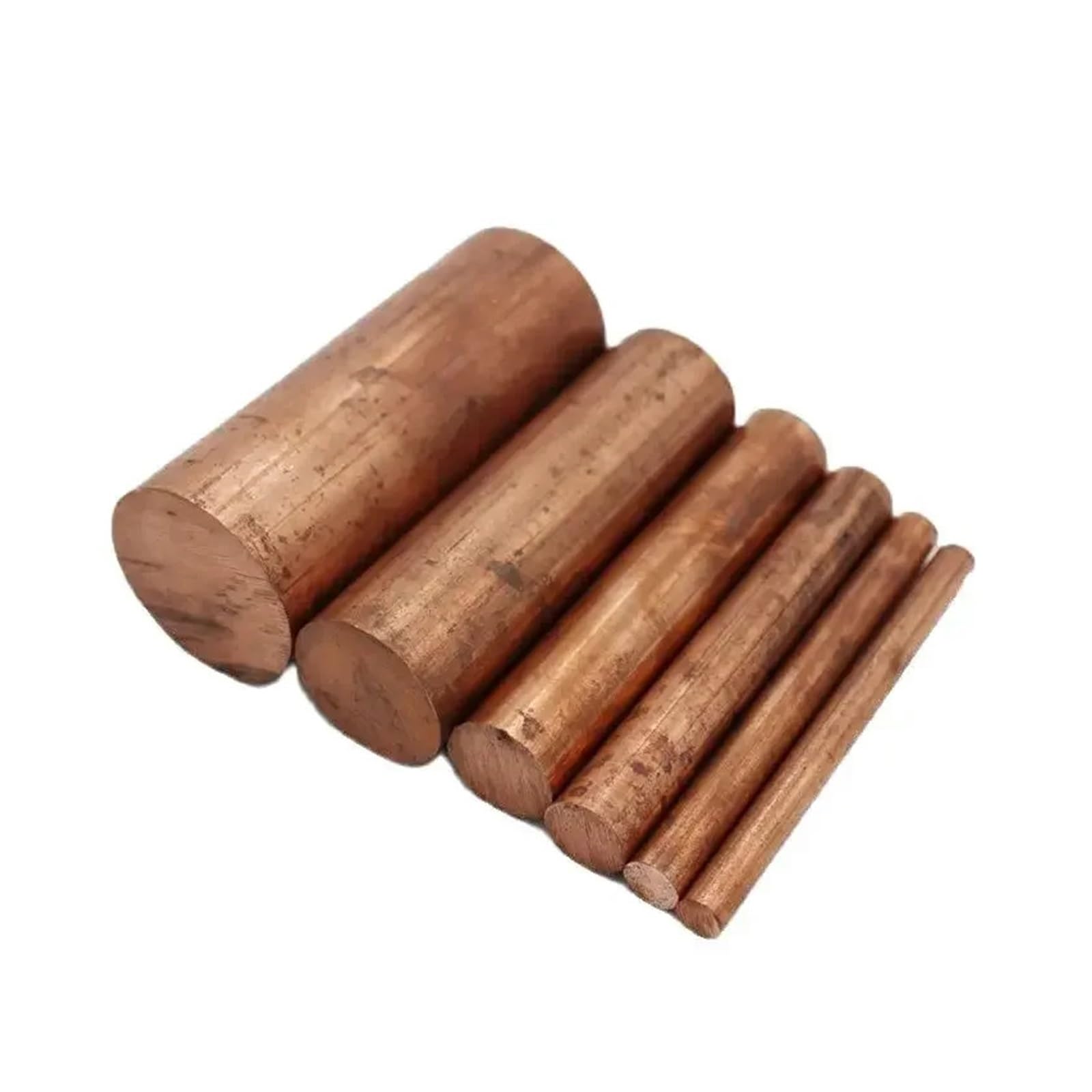 Asta di rame massiccio Barra tonda in rame da 2 mm a 180 mm(Length 500mm 1pc,Diameter 12mm)