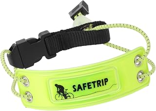 QUARKZMAN Banda Reflectante para Bicicleta, Cinta Reflectante Elástica, Tira Reflectante para Ciclismo Y Jogging, Mejora La Visibilidad, Amarillo Fluorescente, 1 Pc