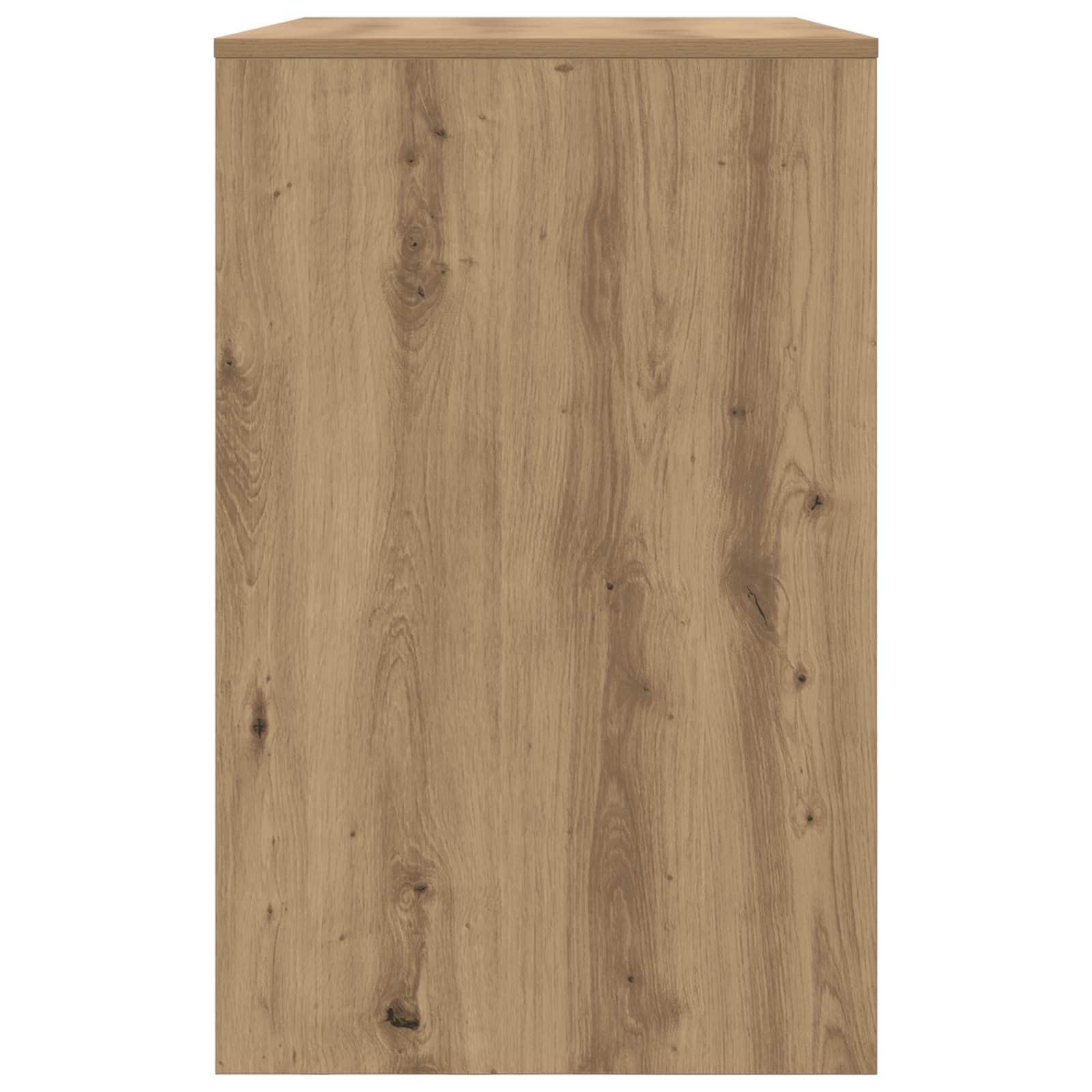 Biurko Artisan dąb drewnopochodny z szufladą, 100 x 50 x 78 cm, do domu, biura, gabinetu, stabilna powierzchnia do monitorowania laptopa i porządku