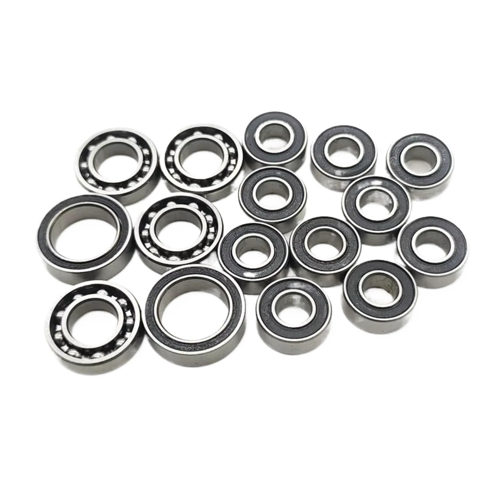 RC Lagerteile Für Axial Für SCX10 III AR45 1/10 16 Teiliges Kugellager Kit Vorne Hinten Schwarz Gummiversiegelt RC Auto Gerade Achse Vorne Hinten Für Chassis