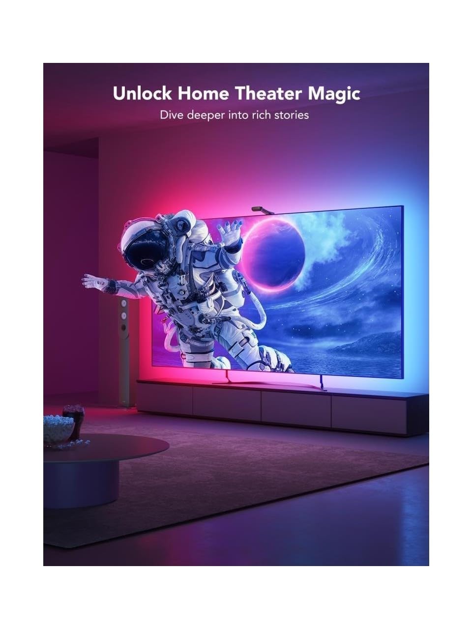 Govee H605C Taśma świetlna LED RGB do telewizora 75-85" z Wi-Fi i sterowaniem Bluetooth
