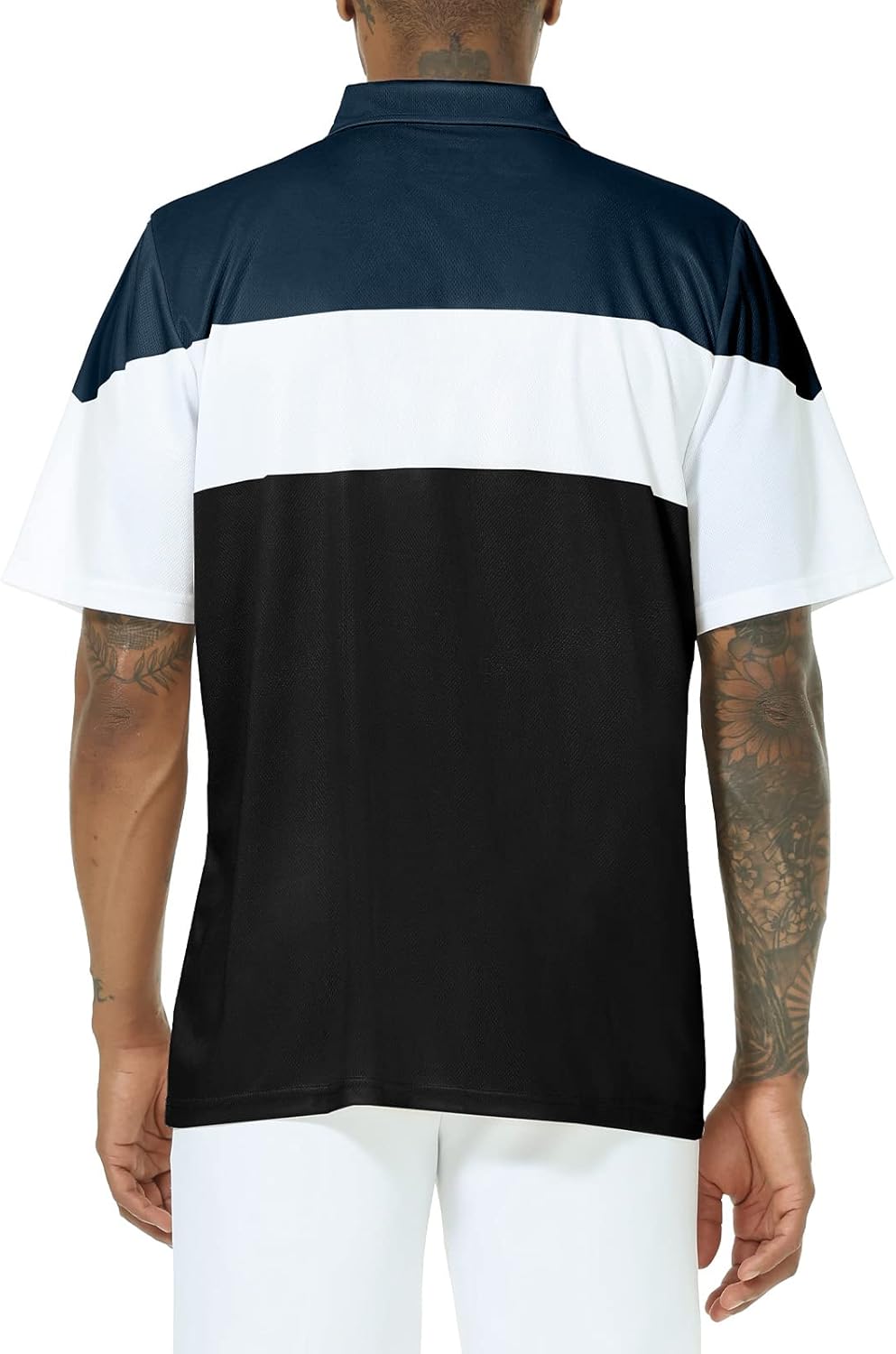 TIHEEN Mens Polo Shirts Short Sleeve Moisture Wicking Preformance Golf Shirts Big and Tall - Image 3