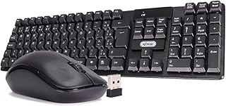 Kit Teclado e Mouse Óptico Sem Fio Wireless 2.4Ghz Usb Teclas Macias e Silencioso Ergonômico Anti Ghosting ABNT2 para PC Computador Notebook Mac Tv smart PS5 e Xbox Series X e S