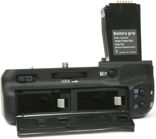 Miniatura 5 de Wasabi Power Reemplazo de empuñadura de batería para Canon BG-E18 y compatible con Canon LP-E17, T6i, T6s