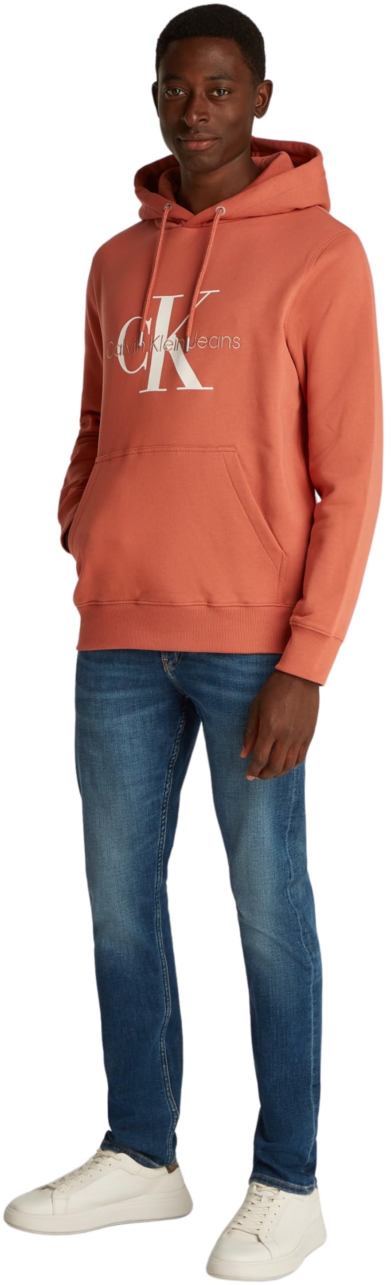 Calvin Klein Jeans Seasonal Monologo Regular Hoodie Felpa con Cappuccio Uomo