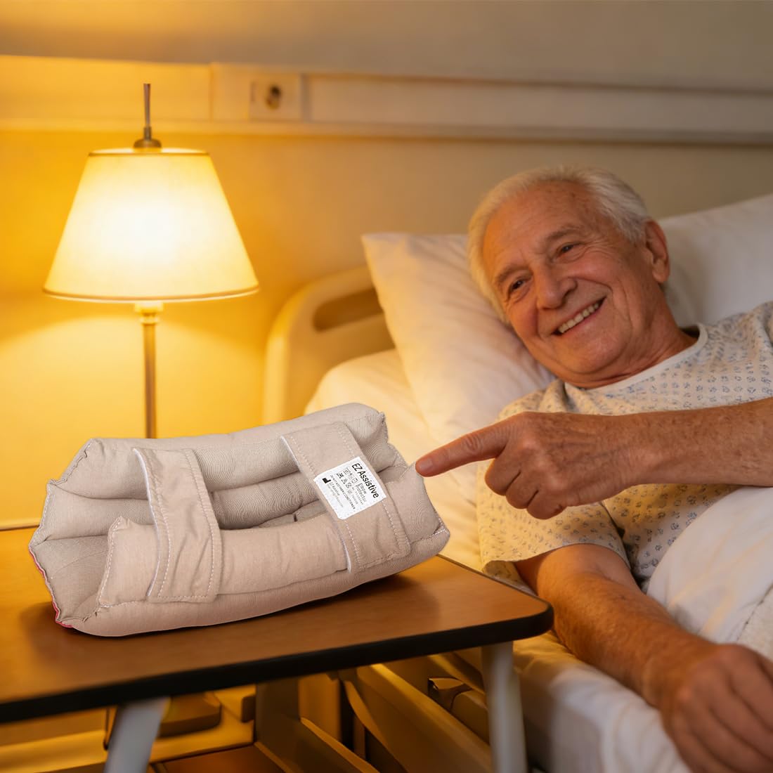 EZ Assistive Coderas protectoras de soporte de codo para ancianos y pacientes postrados en cama, protector de codo con fibra suave, 1 unidad