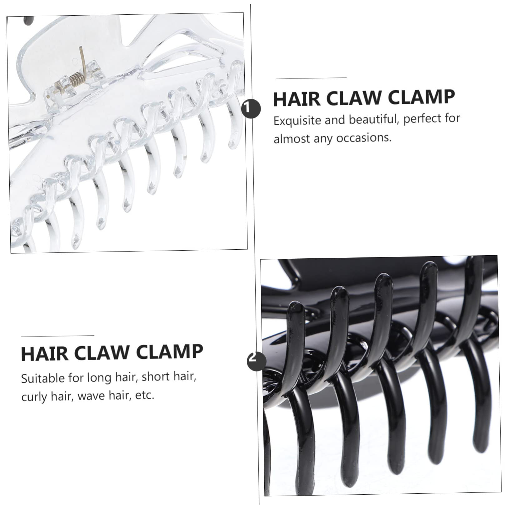 Didiseaon 4 Set Di Fermagli Per Alla Moda Per Donna Con Mascella Per Coda Di Cavallo E Styling Dei 2 Pezzi * 4