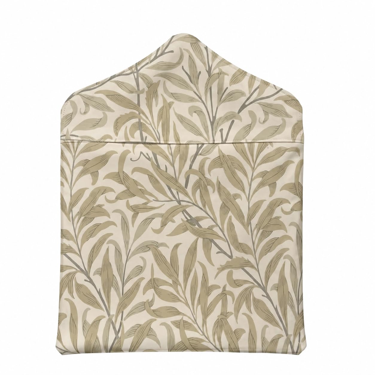 Jolee Fabrics Premium Oilcloth Peg Bags with Wooden Hanger - Large Waterproof Peg Bag, Clothes Clip Storage Perfect for Any Washing Line… (Willow Bough Linen/Taupe)