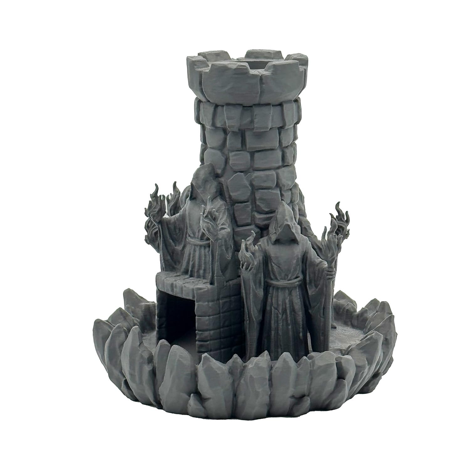 Magier Würfelturm für Würfel bis 25mm | DND Wizard Dice Tower Made in Germany | Tabletop Rollenspiel Pen & Paper DSA Fantasy | bemalbar Deko | Geschenk Spielleiter