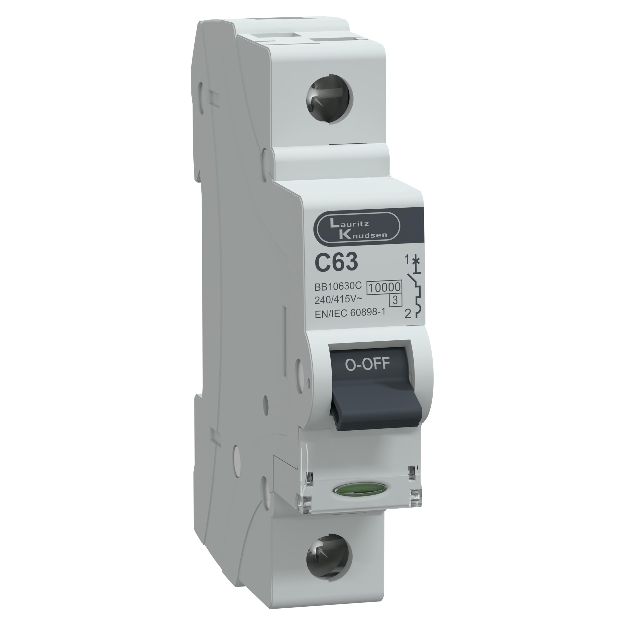 Lauritz Knudsen 63A SP MCB 1 Pole C Curve (240/415V AC) | IS/IEC 60898-1 Certified Miniature Circuit Breaker | Single Pole Electrical Protection Switch-image-36