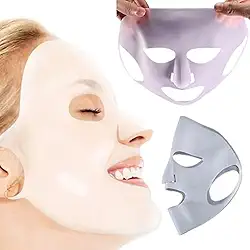Máscara Facial de Silicone Reutilizável para Limpeza de Pele, 2 Unidades
