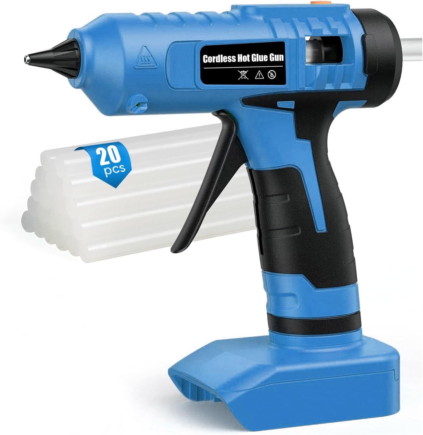 100w Cordless Hot Melt Glue Gun Compatible with Makita 18V Battery for DIY Crafters, Home Repairs, Arts & Crafts, Holiday Decor & Floral Arrangements