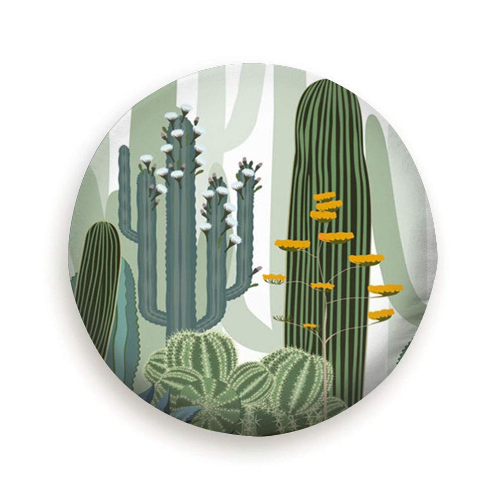 Fimaliy Spare Tire Cover Cactus Wild Forest Nature Polyester Water Proof Dust-Proof Universal Spare Wheel Tire Cover Fit for Jeep,Trailer, Rv, SUV and Many Vehicle 14"