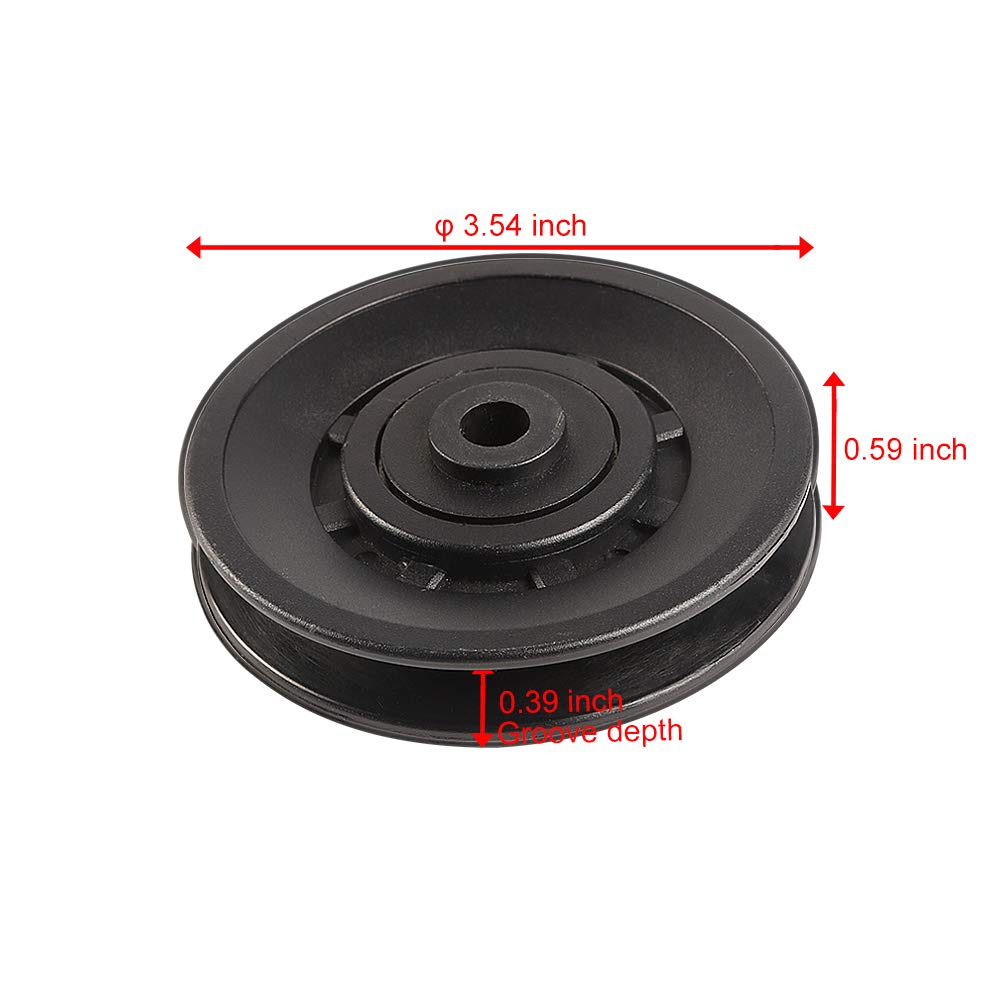Poulie Musculation 90mm 78mm 100mm 110mm, Poulie pour Cable Roulement Poulie Fitness Gym Machine Équipement
