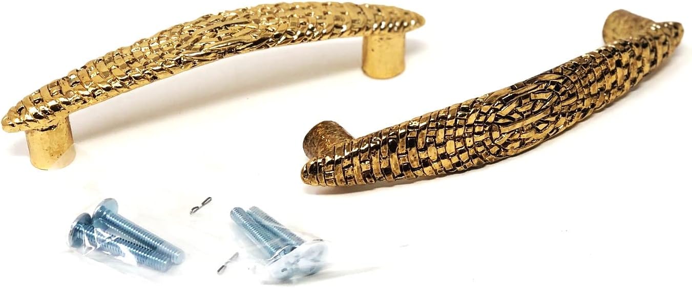 Designware Heavy Pewter Basket Weave Drawer & Pull Knob