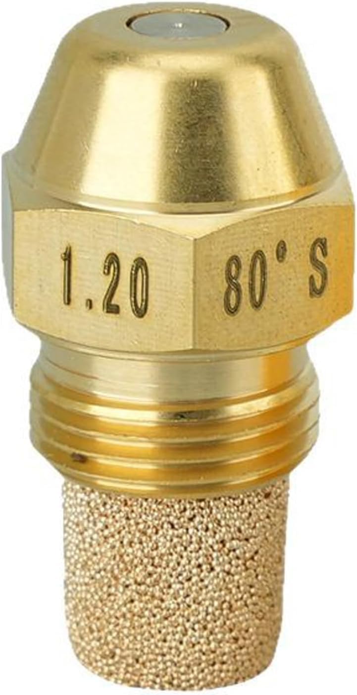 NTOLFCS Replacement Brass Oil Burner Nozzle 80 Degree Solid Multiple GPH Sizes.(2PCS,0.45 GPH - 80° Solid)