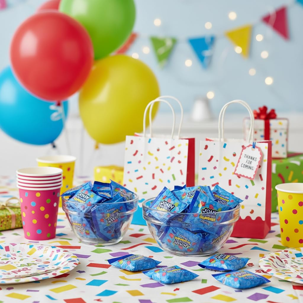 Jolly Ranchers Gummies Bulk Candy 25 Mini Packs - JollyRancher Gummies Original Minis Individually Wrapped Candy - Assorted Fruit Flavored JollyRancher Gummy Candy Bulk Pack (25 Count)