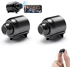 Mini Câmera WiFi Visão Noturna Incluída e Microfone, Câmera IP de Vigilância Sem Fio 1080P HD Micro Monitor de Detecção de Movimento 160° Grande Angular Monitoramento Remoto (Color : 2Pcs)