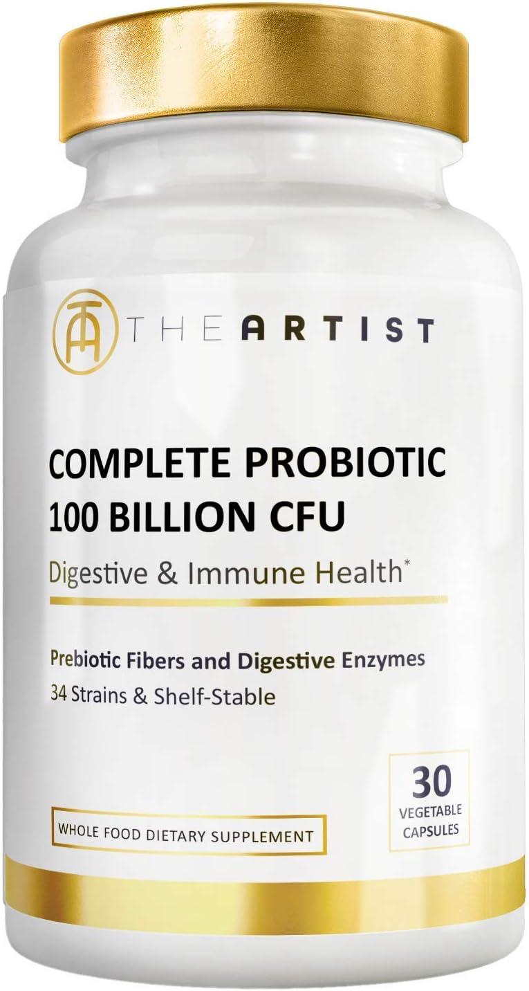 Artist Nutrition Complete Probiotics 100 Billion CFUs Raw