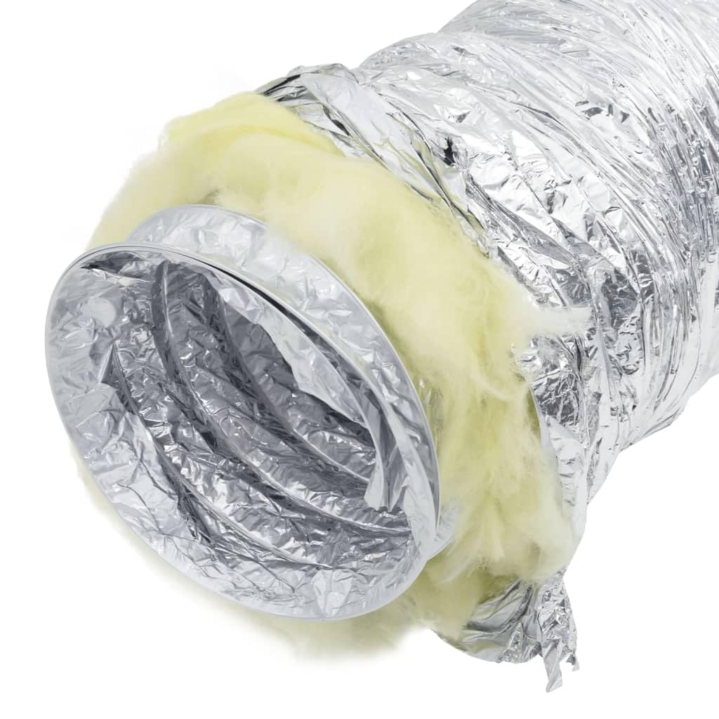 vidaXL Condotto di Ventilazione in Alluminio 6m Ø15cm, Condotto di Ventilazione Isolato, Tubo di Ventilazione, Tubo di Scarico