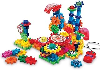 Learning Resources Gears! Gears! Gears! Lights & Action Building Set, Gear Toy, 121 Pieces