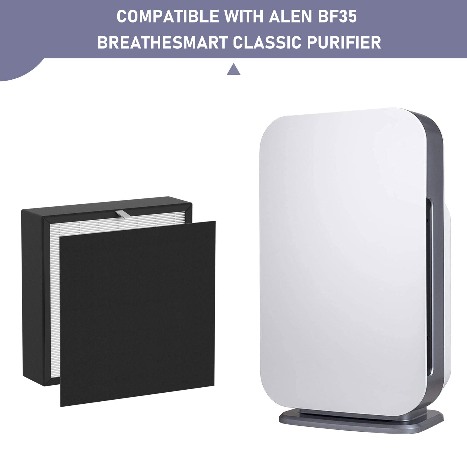 BF35 Silver Carbon HEPA Filter Replacement Compatible with Alen
