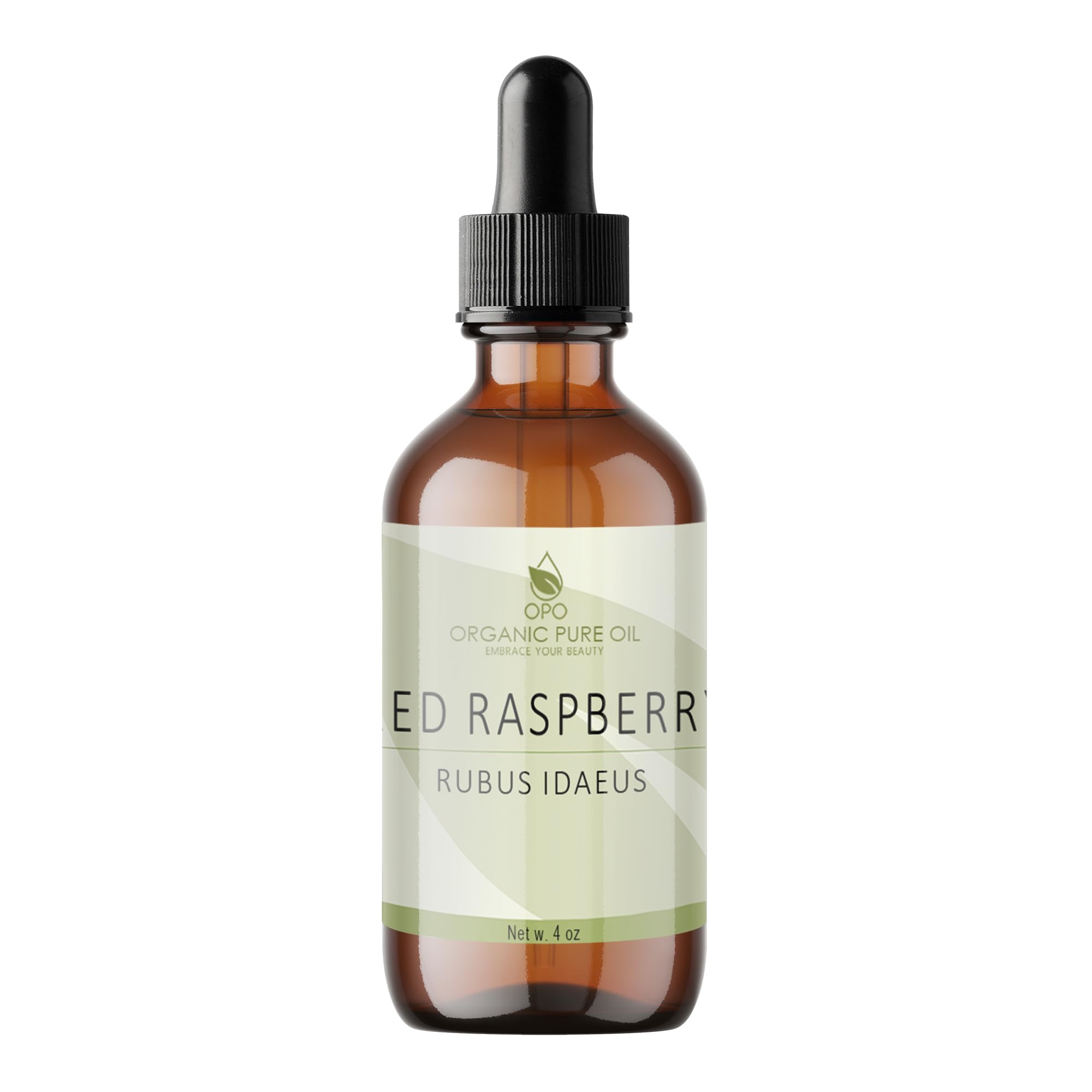 Red Raspberry Seed Oil - 4 oz Glass & Dropper - Pure Unrefined Cold Pressed Non GMO Vegan Carrier Oil for Face Hair Skin Body Nails Lips Cuticles