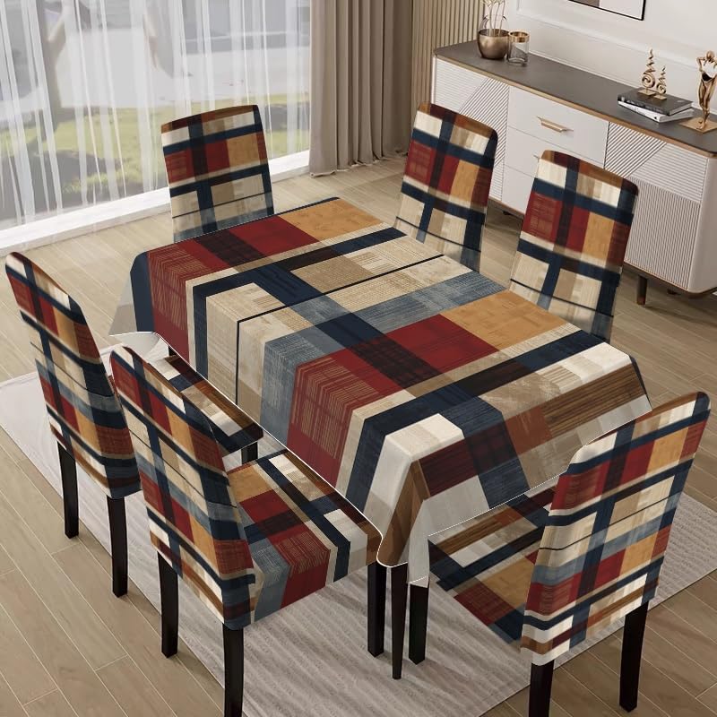 Nappe et housses de chaise déco classique ensemble de table rustique haut de gamme