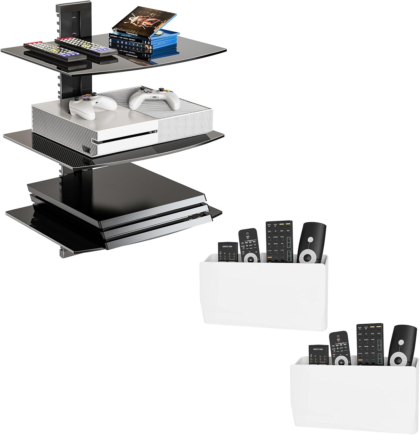 WALIBundles Floating Entertainment Center Shelves+Wall