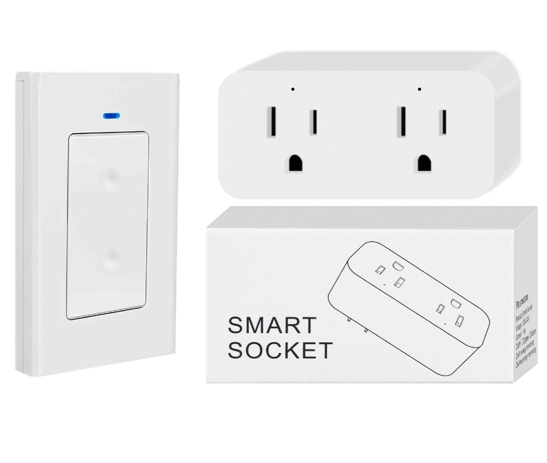 Ewelink 16a WiFi Smart Plug App Remote Control Timer Outlet Power Socket with 2 4Ghz Wireless Switch 2-in-1