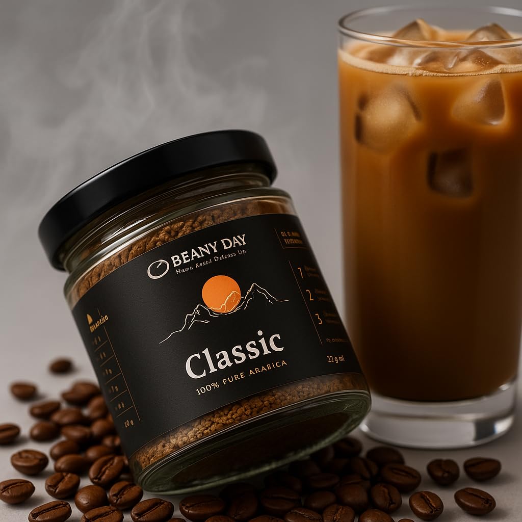 Beany Day Classic - Premium Instant Coffee Powder | 50g | No Chicory, Full-Bodied Flavor 1