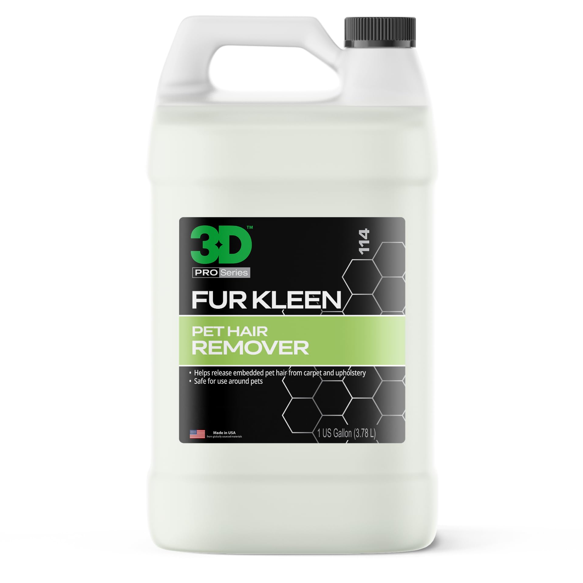 3DFur Kleen - Pet Hair Remover & Cleaner - Loosens Embedded Pet Fur for Easy Removal - Safe for Carpets, Upholstery & Auto Interiors