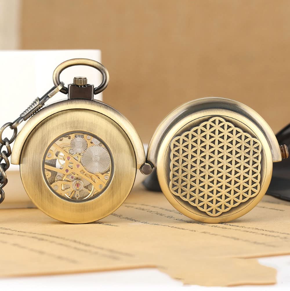 Orologi da Tasca retrò for Uomini, Orologio da Tasca con quadrante a Catena Numeri Romani, Regali di Compleanno for Uomini Regali Personalizzati for Il Fidanzato del Marito