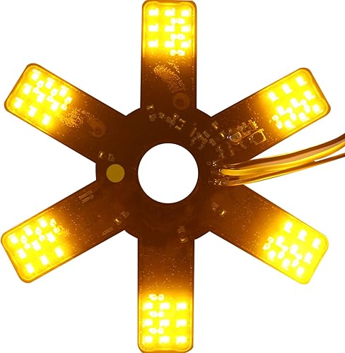 Filtro de aire LED de 7.8 pulgadas, doble función, 54 LED, lámpara decorativa de filtro de aire estilo hexagonal para Peterbilt, Kenworth,