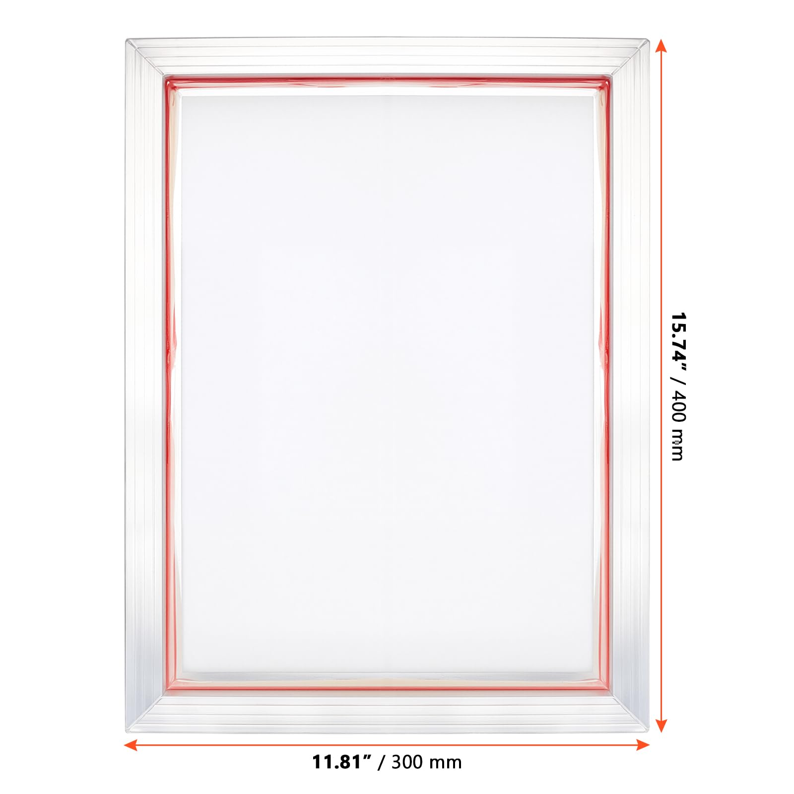 SINJEUN Cornice serigrafica in alluminio, 30 x 40 cm, A3, con 110 tessuto a rete bianco per serigrafia, stampa tessile
