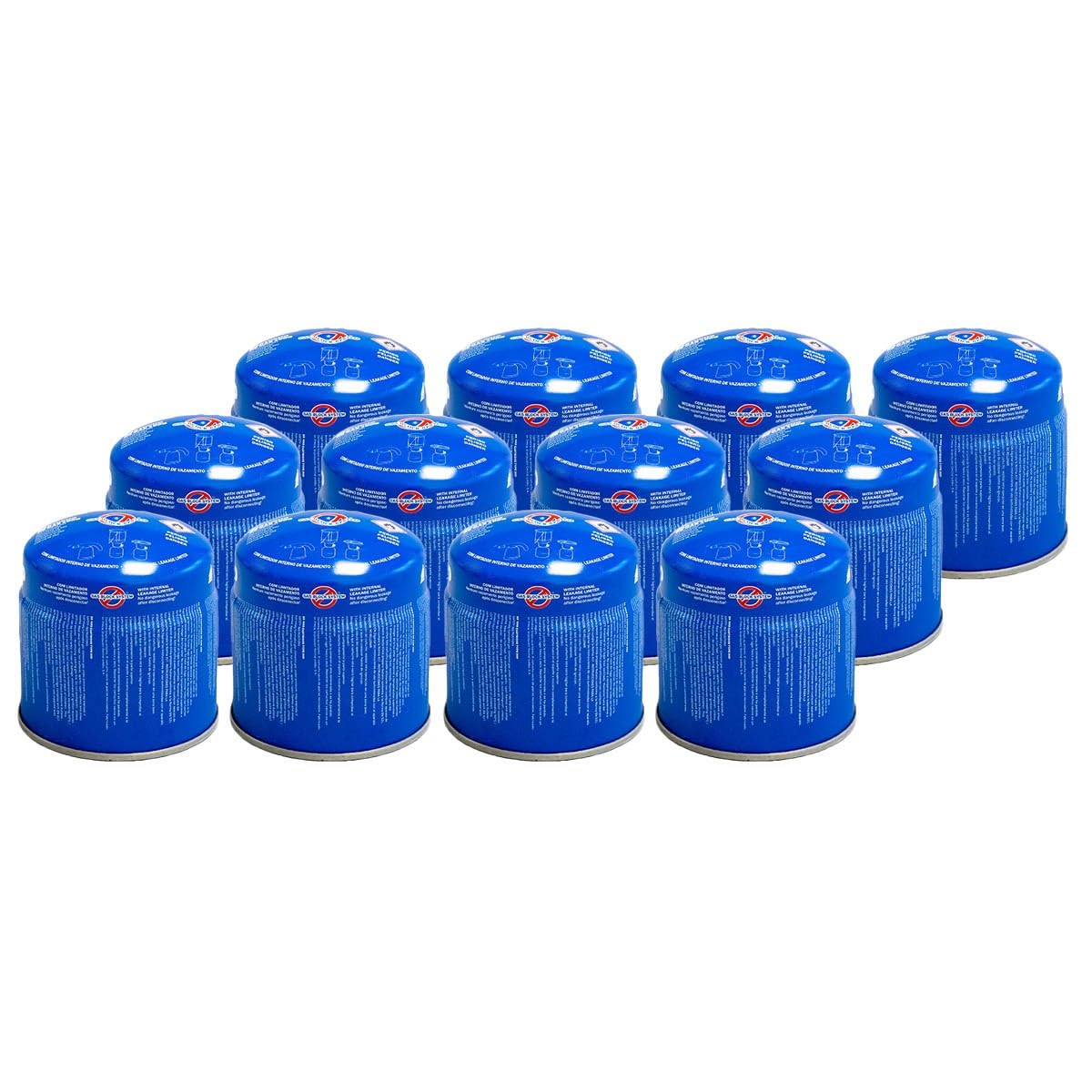 VITO - 12 cartouches gaz camping 190g VITO bouteille gaz butane perçable sécurité stop-gaz TUV