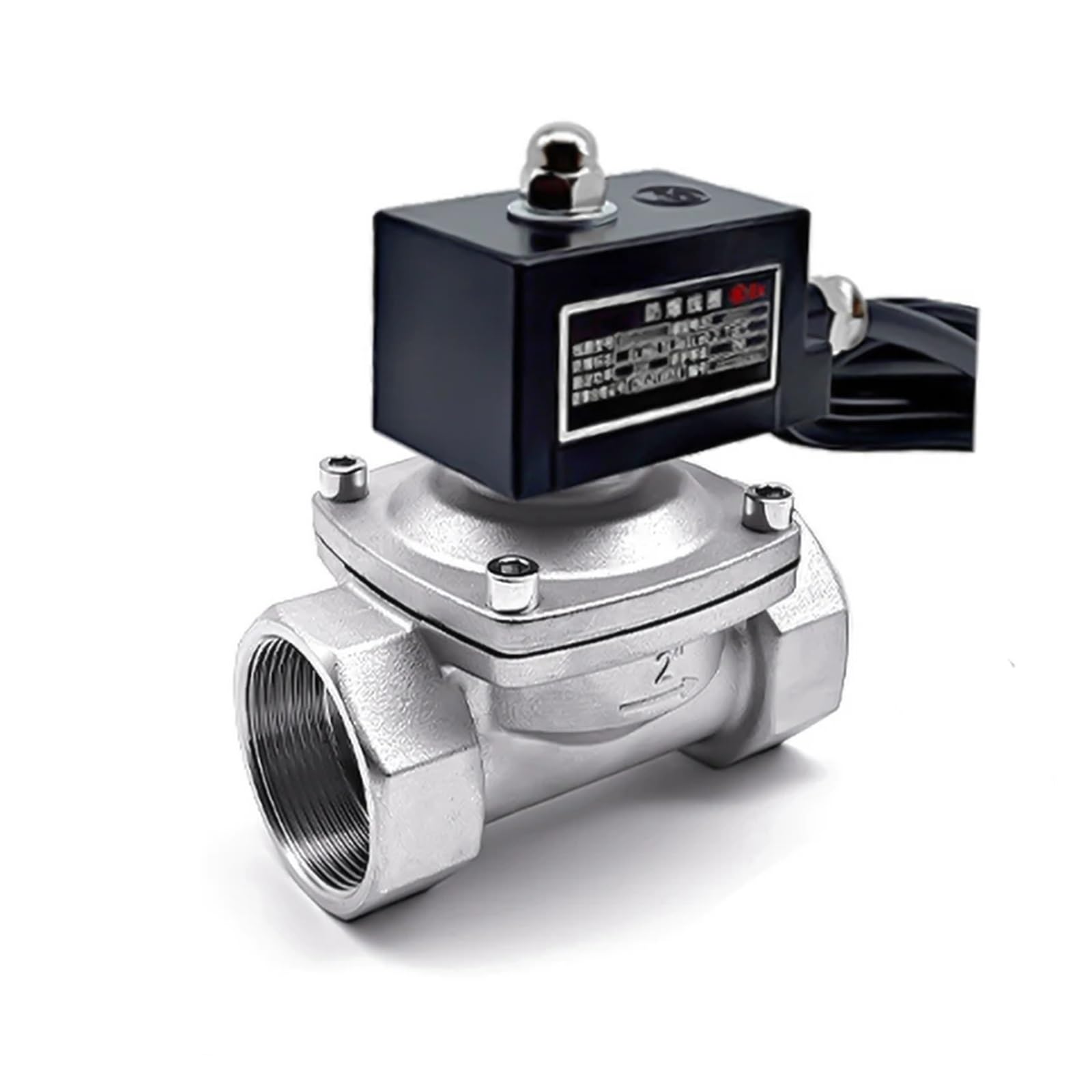 LNHHG 2" Normally Closed Explosion Solenoid Valve DN50 304 Stainless Steel Solenoid Valves For Gas