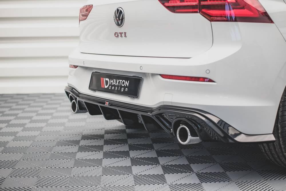 Maxton Design Heckdiffusor V.2 für VW Golf 8 GTI/GTD/GTE/R-Line 2020-2026 Hochglanz schwarz