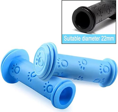 Miniatura 3 de 2 pares de empuñaduras para manillar de bicicleta, empuñaduras de goma antideslizantes para BMXMTBniños y niñas Scooter Bicicletas Grips