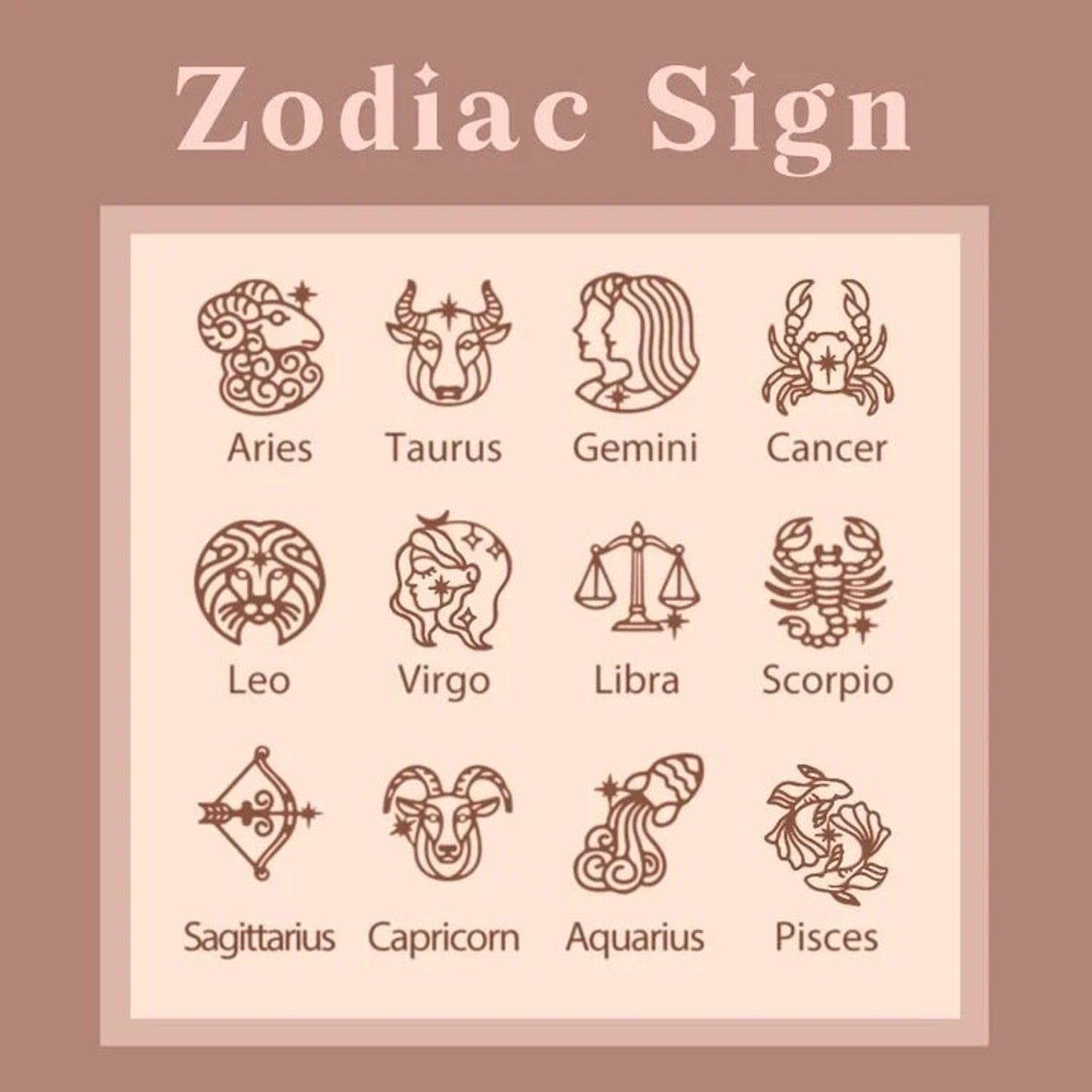 Zodiaco personalizado Nombre del signo Collar plata de ley 925 constelación Collar con nombre Astrology joyería Cumpleaños Día de la Madre Aniversario