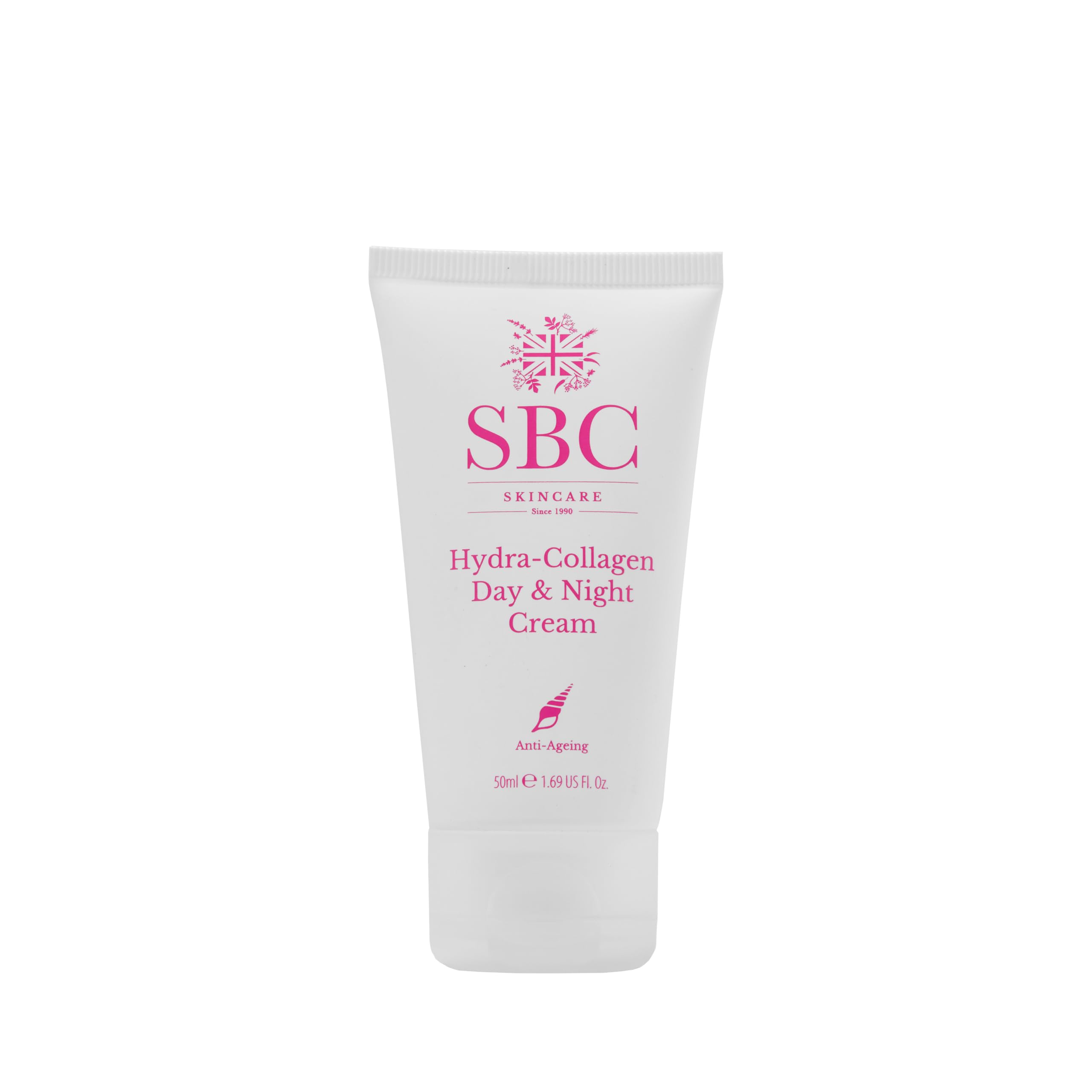 SBC Skincare Hydra-Collagen Day & Night Cream – Anti-Ageing Moisturiser For Dry Skin & All Skin Types – Marine Collagen, Squalane & Shea Butter For Lasting Hydration & Reduced Fine Lines, 50 ml