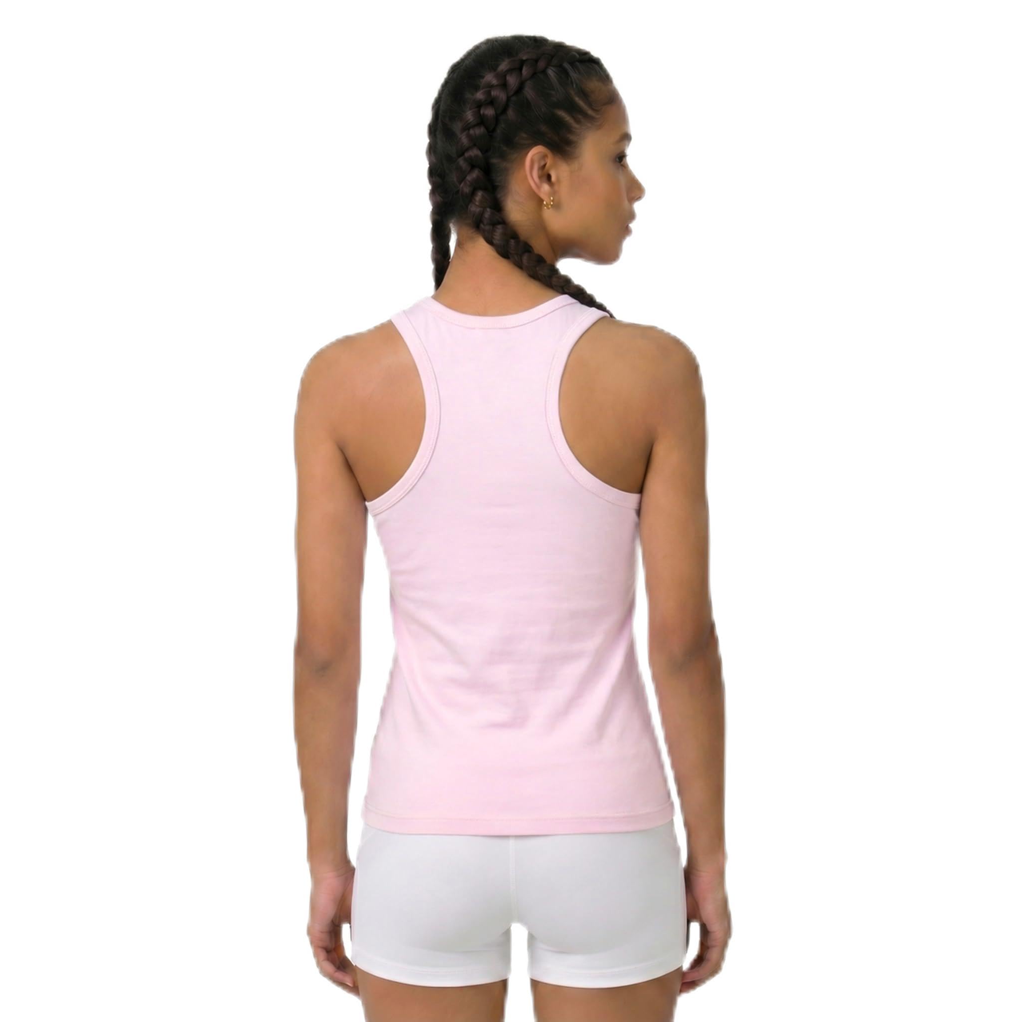 Lilax Girls' Racerback Tank Top 10 Light Pink