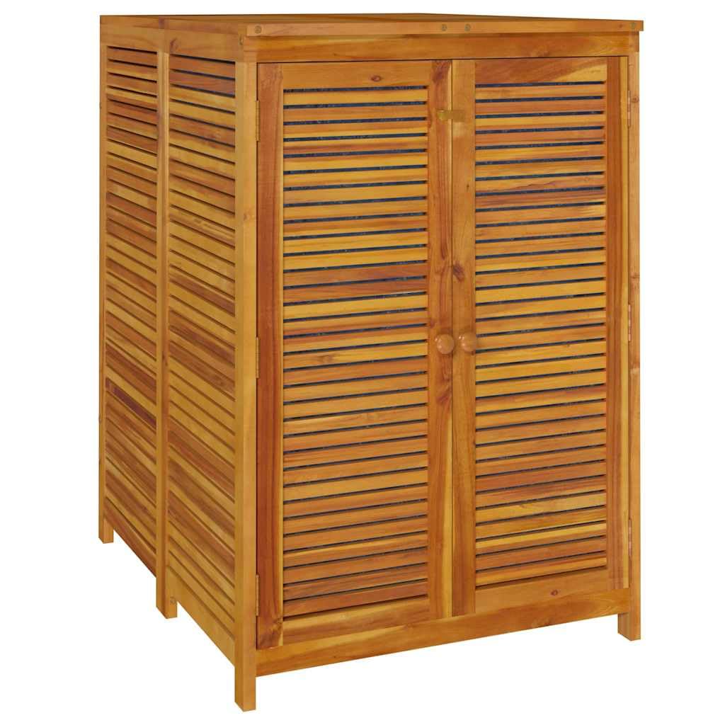 Cassapanca da giardino, 70 x 87 x 104 cm, in legno massiccio di | contenitore per esterni, per cuscini, coperte, con porte, sacchetto impermeabile, istruzioni di montaggio (lingua italiana