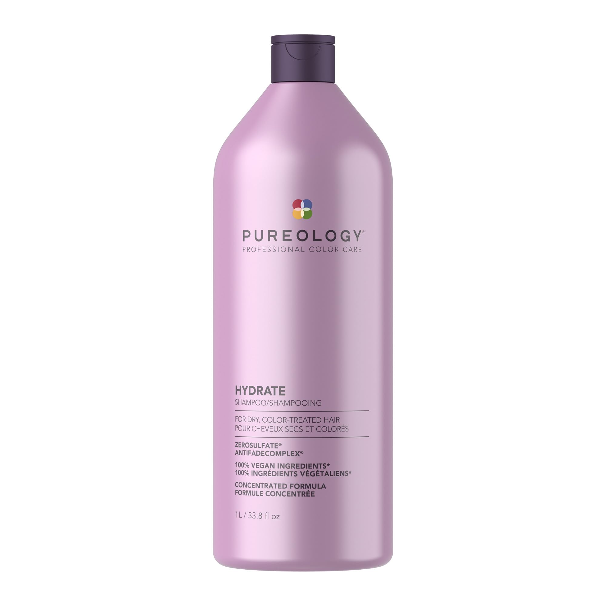 Hydrate, Moisturising Shampoo, For Medium to Thick Dry, Colour Treated Hair, Vegan Formulas, Sulphate Free, 1000ml